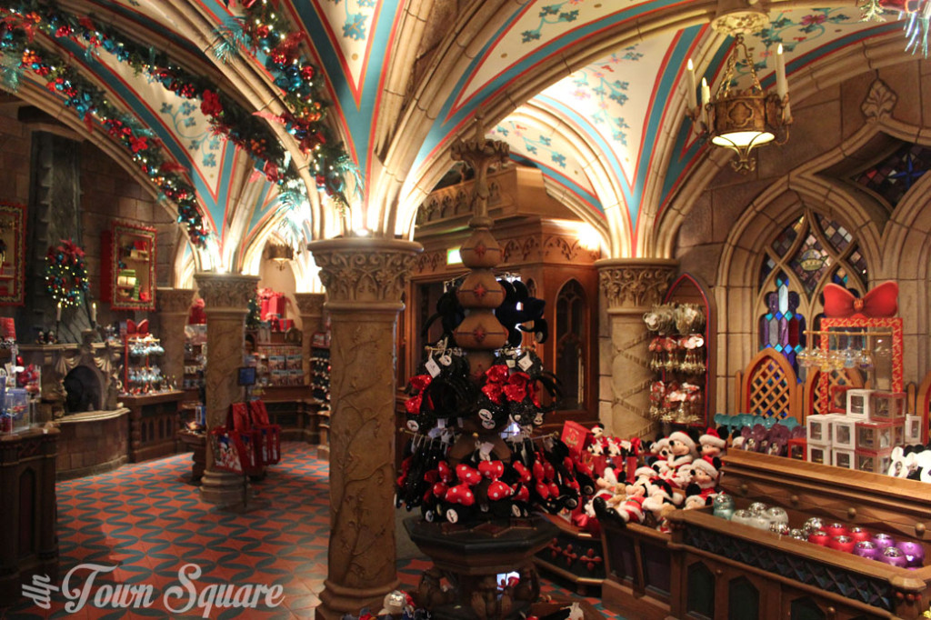 Christmas Shop inside Disneyland Paris' castle