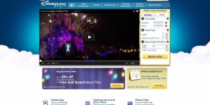 Disneyland Paris website screenshot