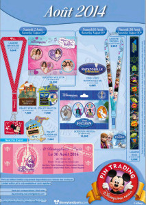 Disneyland Paris Pins August 2014